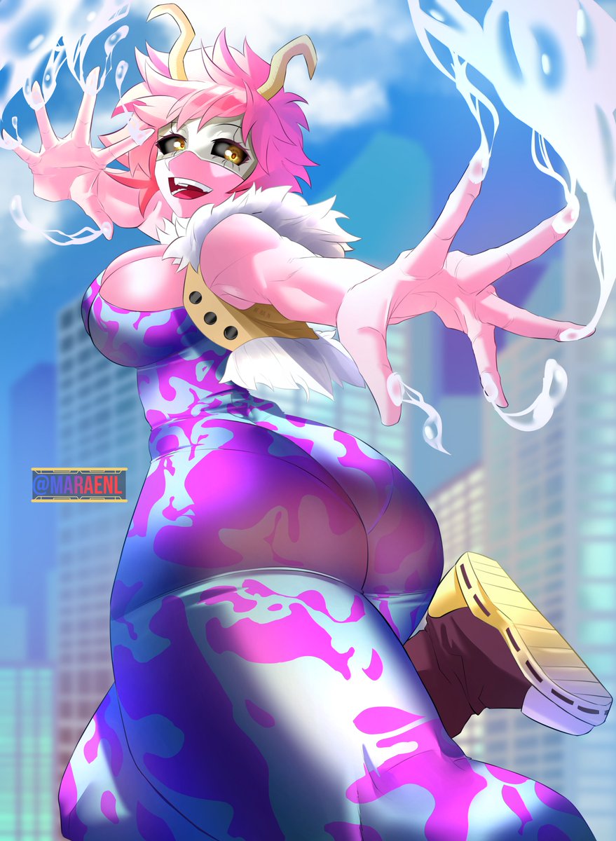 LuMarast's tweet photo. Mina ashido (probably all the old post would stay with the old watermark from my other acc. i have to think to a new one) https://t.co/JQxh4WqV3w