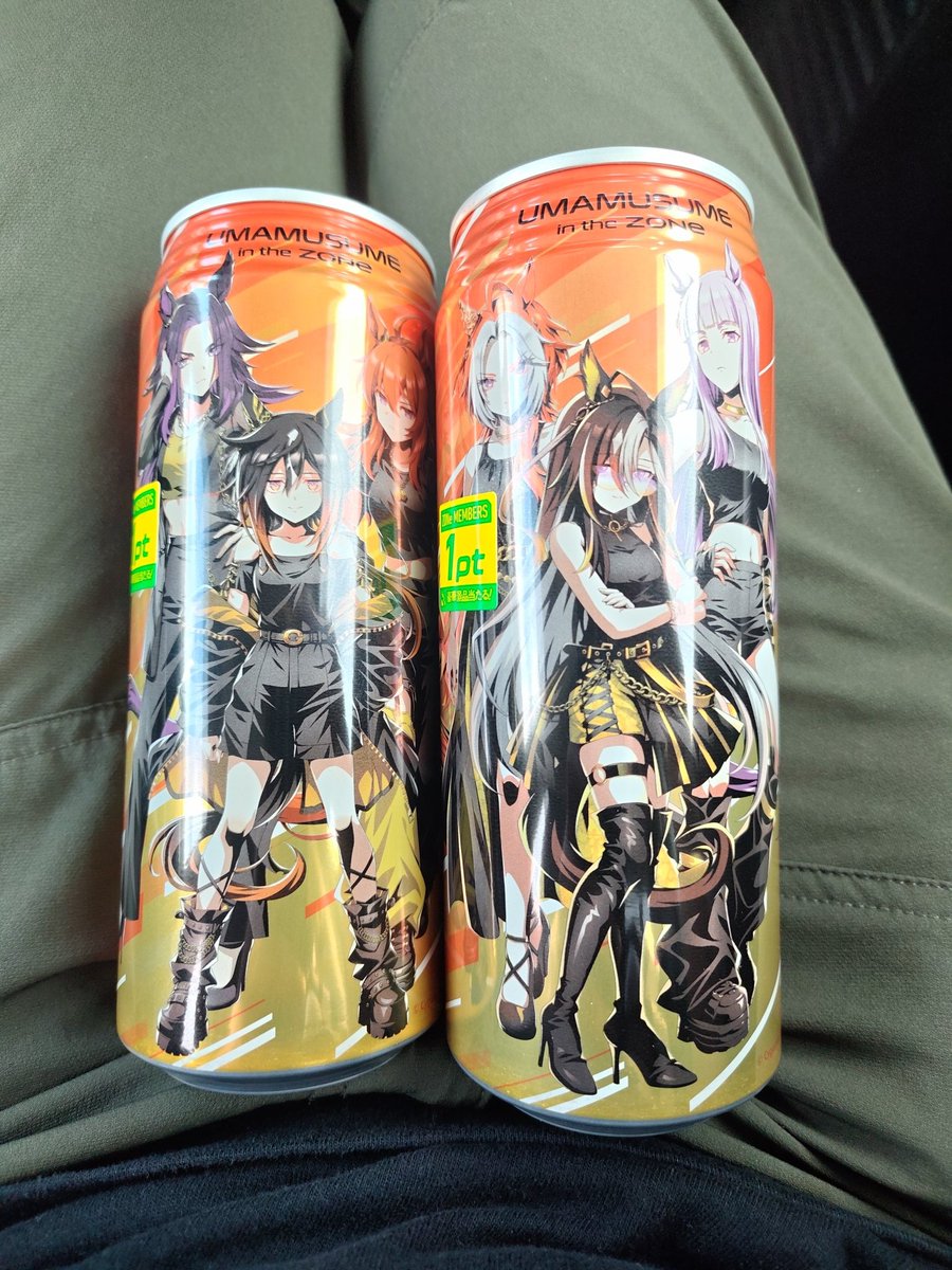 PSB666's tweet photo. ZONEウマ娘缶やっと手に入った。コンビニ見てもどこにもなくて、ちょっと離れたドンキで初めて見つけたわ。てかそもそもコンビニにZONE自体がないんだけどなんで？ https://t.co/zVDFnrc3i2