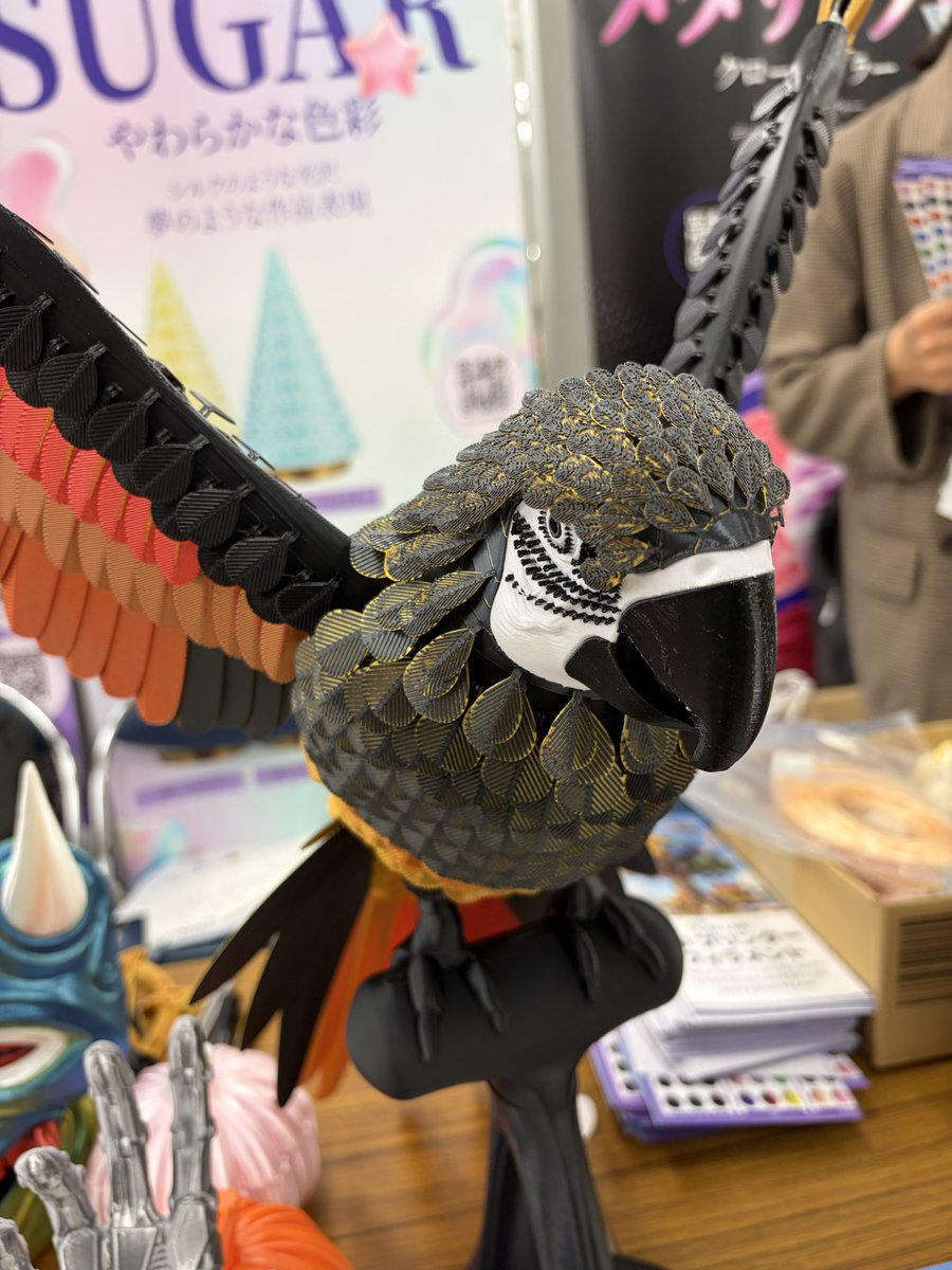 atatakaimugicha's tweet photo. 3Dプリンターのイベント
フィラメントのブースの
作品がスゴすぎ
#cailab https://t.co/ZLh0s3iKBq