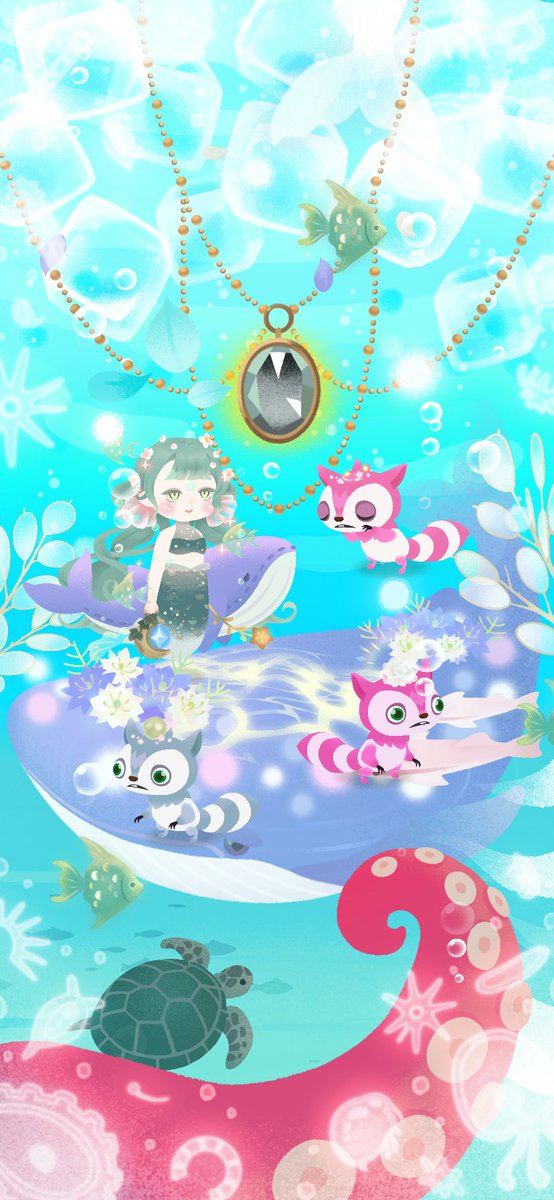 nekousalion's tweet photo. #リヴリー #うちのリヴリー
海の中♪ https://t.co/eFQTP03Cy9