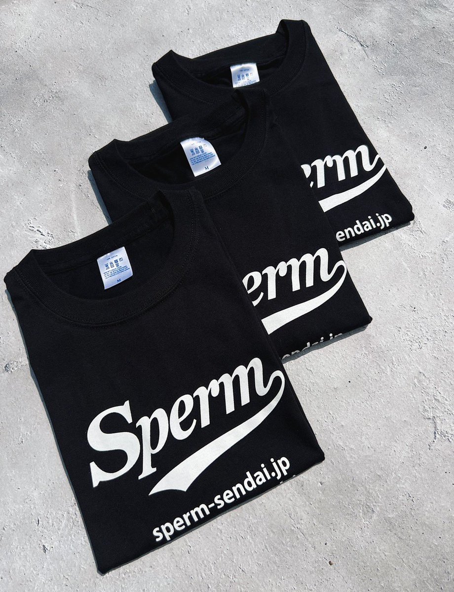 sperm_sendai's tweet photo. 当店のロゴTEEが再販しました🙌
地元のアイコンとしてユニホームや、仙台旅行のお土産にもぜひ!! https://t.co/Gyf1R5vU40