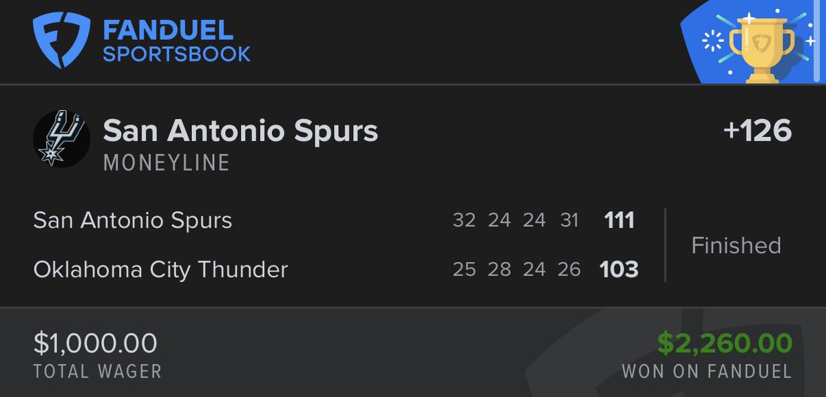 FrankingBetsx's tweet photo. Spurs Going to the finals💰😈 https://t.co/d6Cd8eC9HL