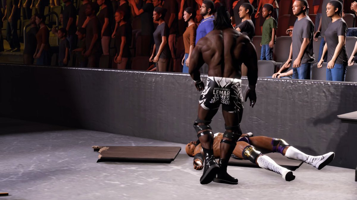 mpwf2013's tweet photo. Shane Carter and Lemar James Jackson are still fighting! This is far from over! #WWE2K26 https://t.co/aaeHO9xCYd