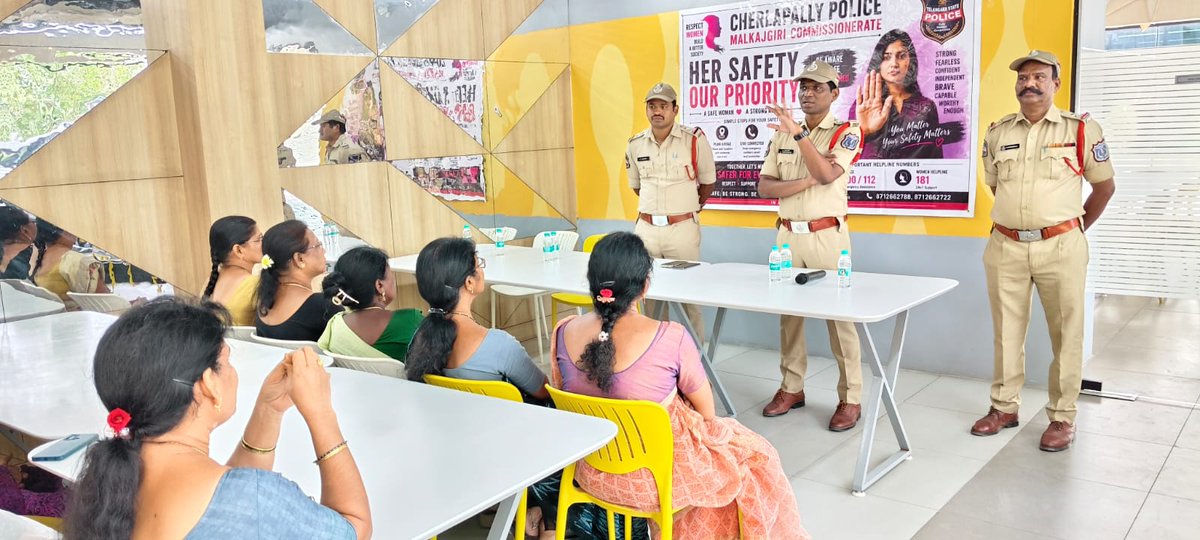 Cherlapallyps's tweet photo. Cyber crime awareness Programme conducted at Icom Company, Cherlapally sir. https://t.co/TZVWJAaFRm
