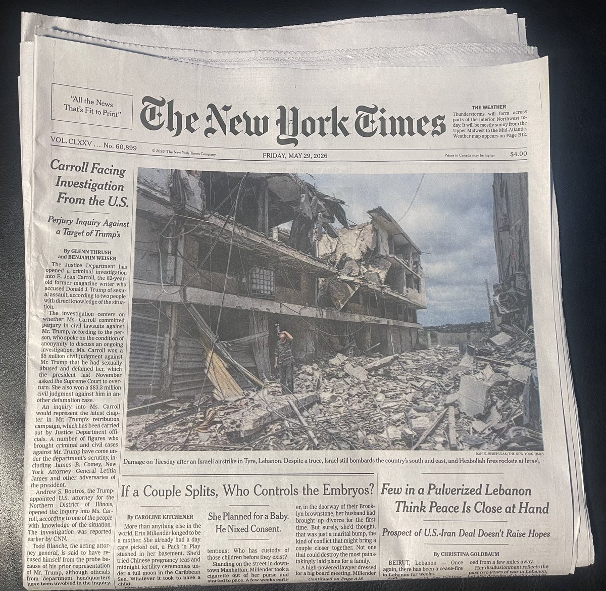 GLaveaga's tweet photo. Muerte y destrucción, un legado del actual gobierno de Israel al mundo, según se aprecia en la primera plana del @nytimes de ayer 🇮🇱 🇮🇱 🇮🇱 : https://t.co/UyAVdTVclk
