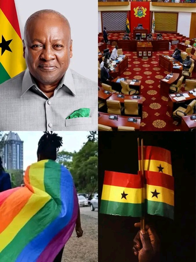 Pascal79452898's tweet photo. Breaking News ❤️

Ghana Parliament has PASSED A BILL against G@y activities .  If you are caught practicing it you get 3 years imprisonment.  

If you are caught promoting or funding it , you face up to 5 years imprisonment.
The Ghanaian President said they must promote family 🇬🇭 https://t.co/7SjUJ4CA4y
