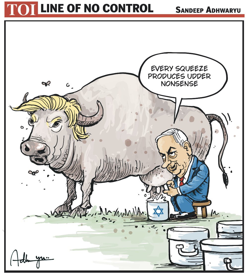 CartoonistSan's tweet photo. #IranPeaceTalks #Trump @timesofindia https://t.co/ZTjO1JodzN