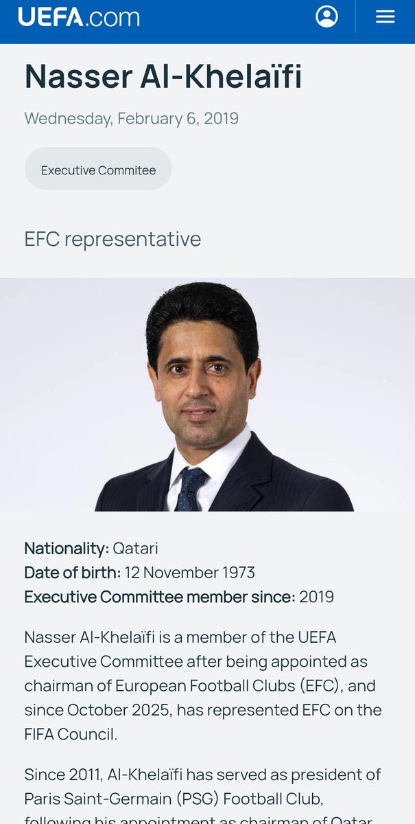 Cmdowns1878's tweet photo. @Rory_Talks_Ball I recon this guy(psg president) and a brown envelope may have helped,explains why no decisions went Arsenals way!! https://t.co/5B9ozZrkcw