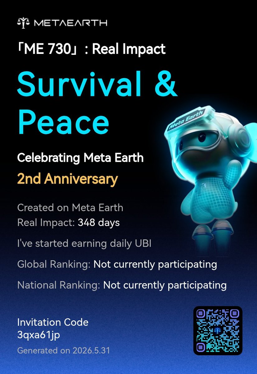 DavidzFestus's tweet photo. 「ME 730」: Real Impact I’ve started earning daily unconditional basic Income and helping more people do the same. Create your impact with us and win up to $20,000 in rewards! Join here:... Read more:
https://t.co/NbISfbGSby https://t.co/ba6xGVUzIm