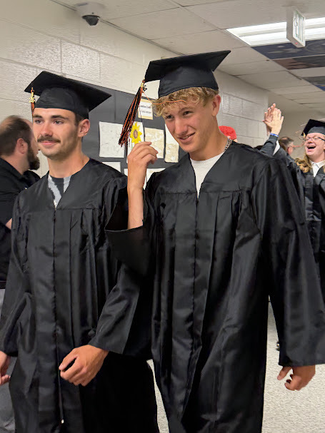 CorinthNY's tweet photo. 🎓 CCSD's annual Graduation Walk celebrated the Class of 2026 as seniors proudly walked the halls of CMS, CHS, and CES in their caps and gowns! Students and staff cheered them on as they prepare for graduation. Congratulations, Class of 2026! #RiverhawkProud https://t.co/ItswhW302C