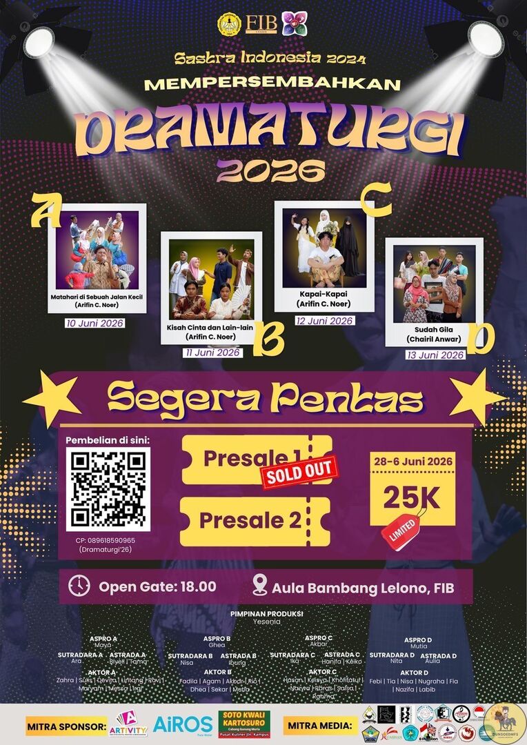 unsoedmfs's tweet photo. jends! info menarik lg dari kampus belakang nie anjaaayy, presale dua udah ada bwt km yang blum kedapetan, kata gwh kita gassssss nonton karena cuma 25k coyyy 🤤🤤🤤 https://t.co/rZTseSbpdT