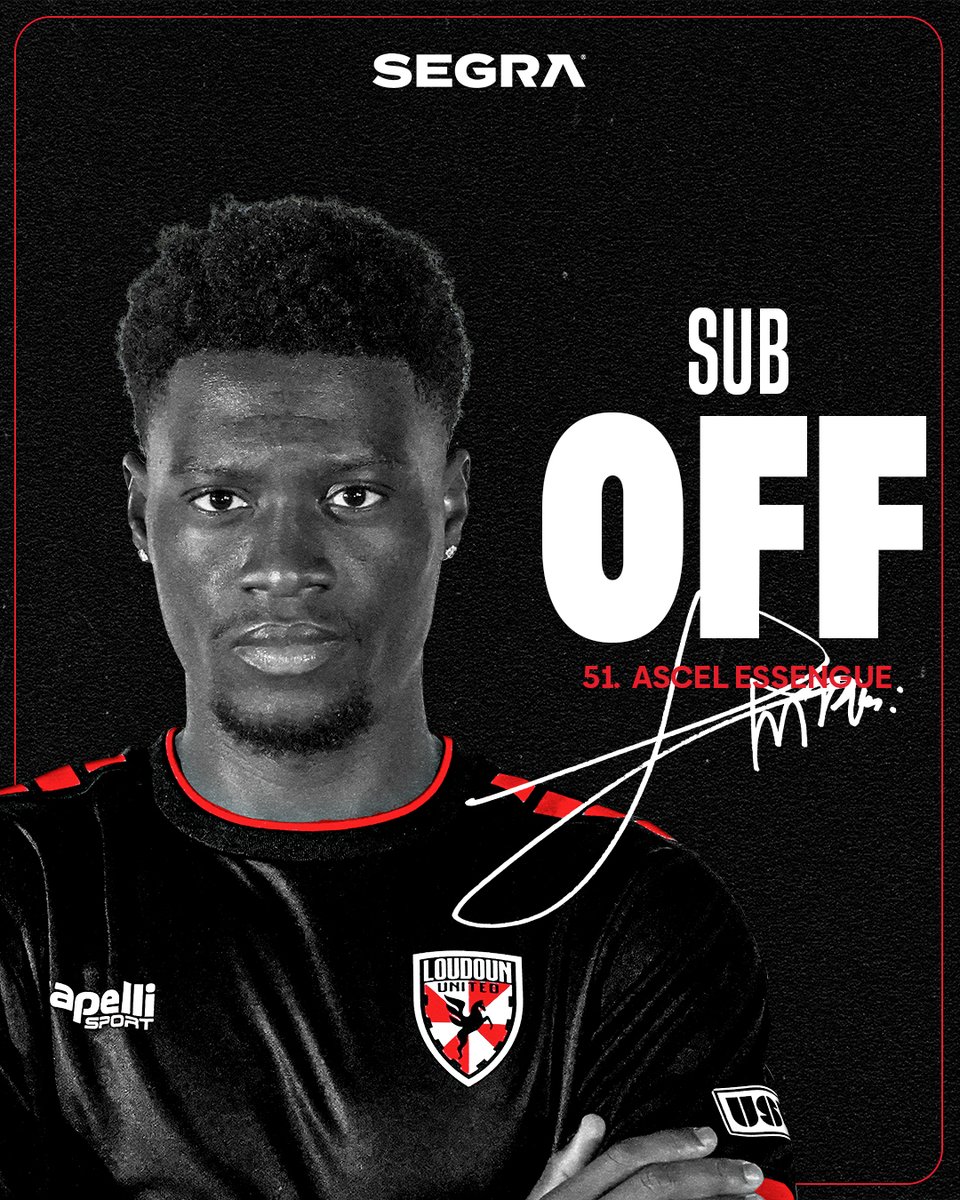 LoudounUnitedFC's tweet photo. 75’ | Monterey Bay 3 - 1 Loudoun United

ON: Essengue
OFF: Aboukoura

#MBFCvLDN | #LoudAndUnited | @GoSegra https://t.co/Ss0T1w3YSy
