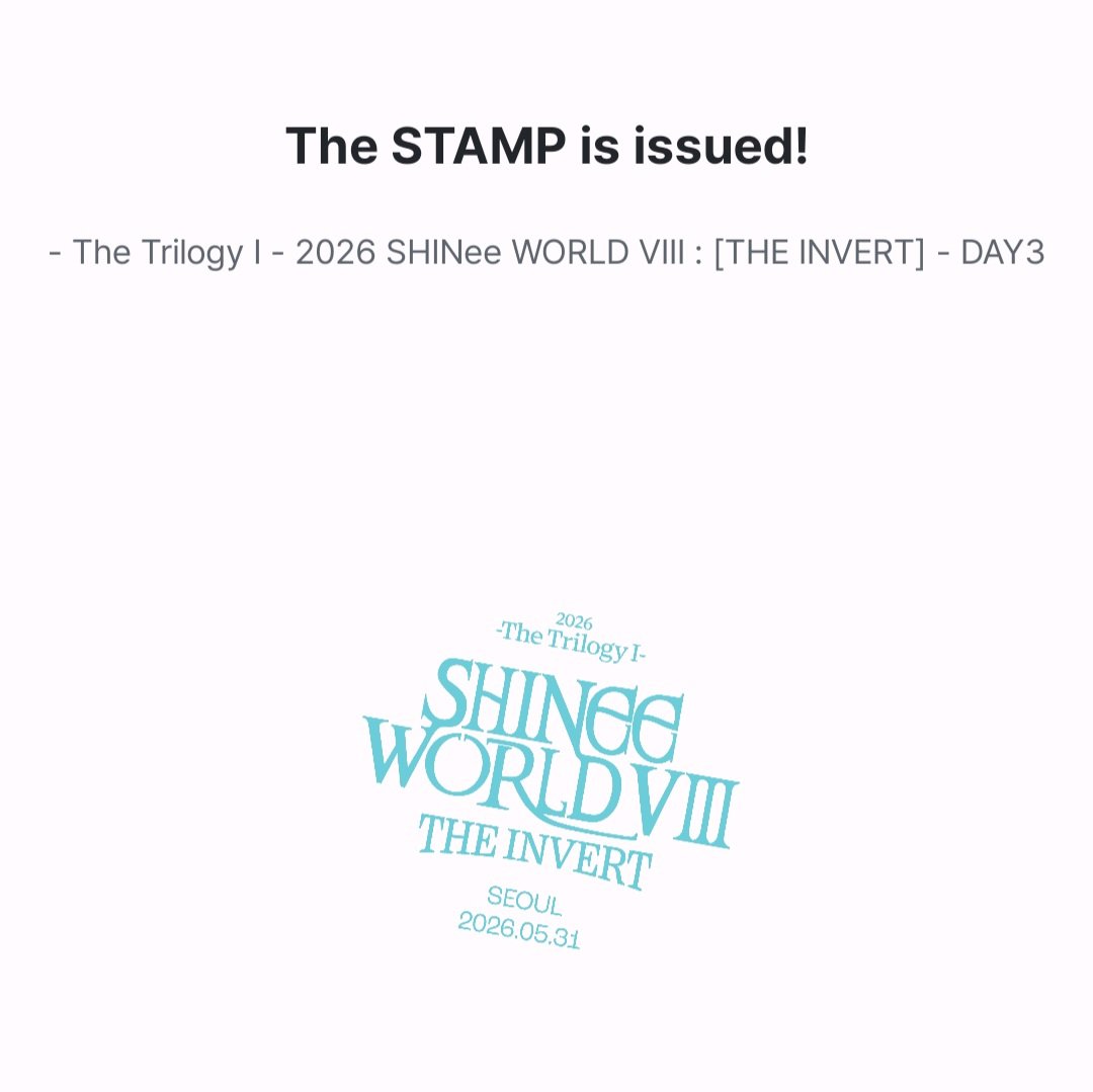jenocantik's tweet photo. OPEN DIGITAL STAMP SMTOWN

The Trilogy I 2026 SHINee WORLD VIII : THE INVERT DAY 3
📆 31 Mei 2026

🌐 IDR 2.5K/stamp (ww buyers dm for price) ─ order up to 5 free 1 stamp
DM for details (https://t.co/URln9n7V8J)

jastip jasa titip service meta passport proxy #zonauang #zonajajan https://t.co/mRSCWnEmzW