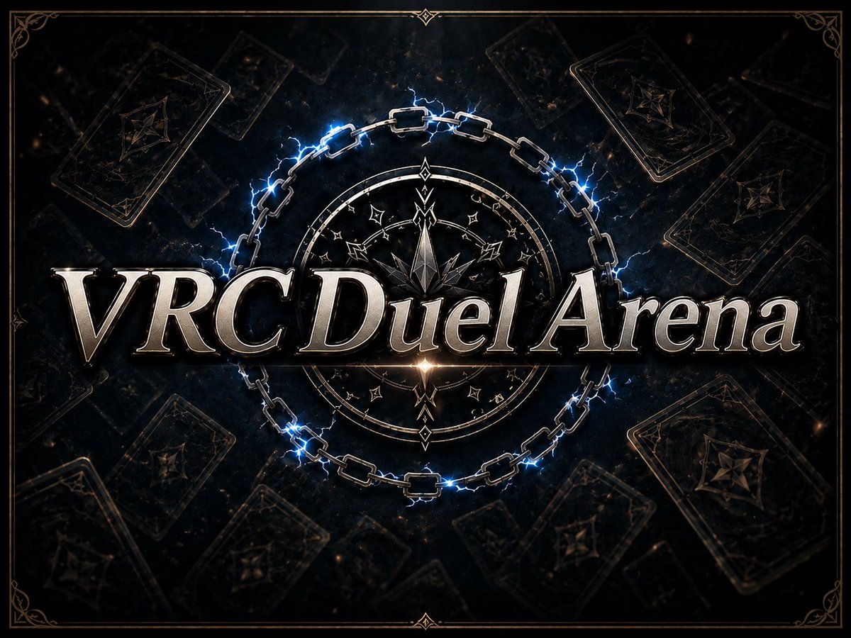 nemugaki1103's tweet photo. VRC Duel Arena 

#VRChat

#VRChatワールド紹介
#VRCワールド紹介 #VRChat_world紹介

アバターや武器を使って戦う、1対1のデッキ構築型カードゲームをラボに公開しました！好きなカードゲームの要素に自分の考えた要素を組み込んでいます！

是非カードゲーム好きの皆さんは遊びに来てください！ https://t.co/sHvJG9cJyW