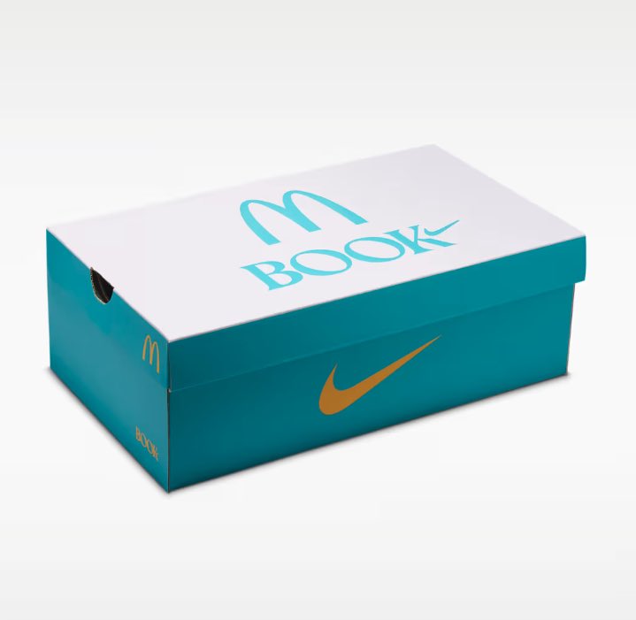 snk_eb's tweet photo. McDonald’s x Nike Book 2 EP “Sedona” この箱だけ欲しい https://t.co/7yB0FgBKWQ