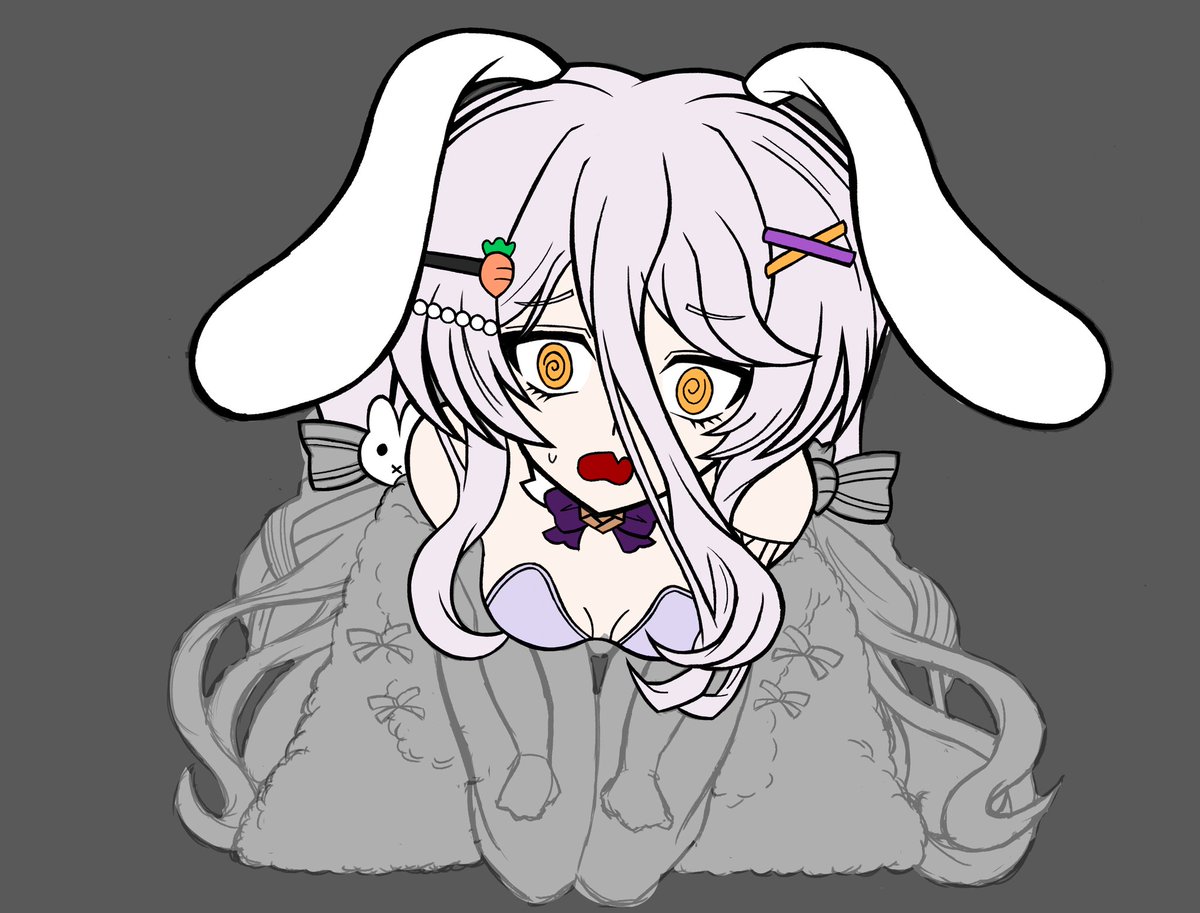 PartyHatPyro's tweet photo. Bunny Henya 📛 wip
#Henyart https://t.co/FJuw8YwjOy