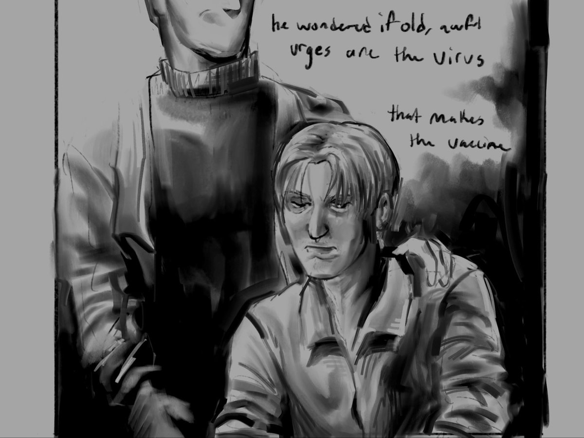 bubbsiy's tweet photo. I finished reading the first Hannibal book and the quote made me think of them 

#albertwesker #williambirkin #residentevil #willsker #weskin #hannibal #rebhfun https://t.co/GuvWcCZTME
