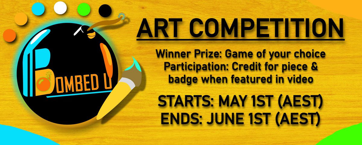 QuickestB's tweet photo. LAST DAY OF THE ART CONTEST!

SUBMIT ART HERE - https://t.co/mrpVOfhnes OR post it anywhere &amp; tag me (also use #buartcomp ) https://t.co/BuBI3xrTp3