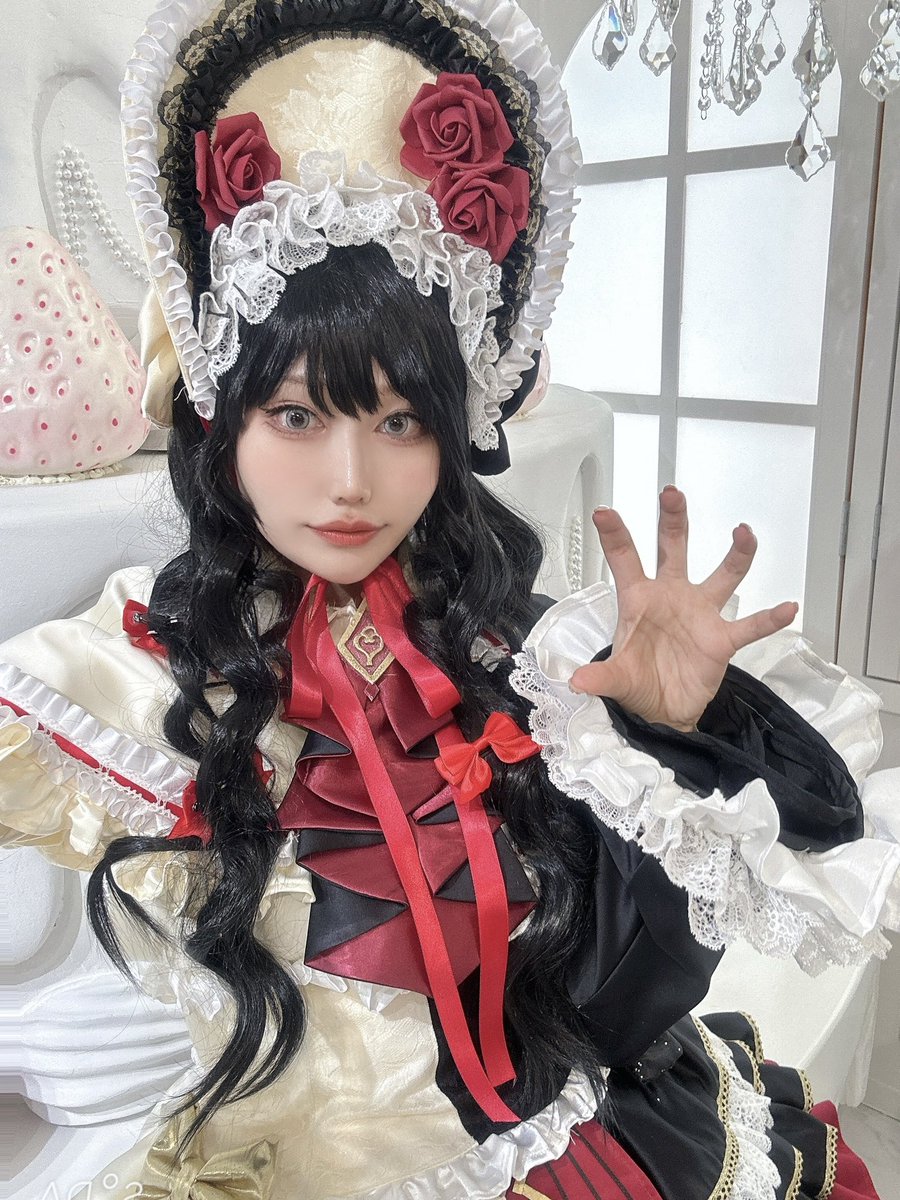 azm_prpr00's tweet photo. ※コスプレ
アモカフェ衣装でガァルマゲドンしてきました‼︎
久々ガァルル🦖🥀衣装頑張った https://t.co/xFCsvuksV5