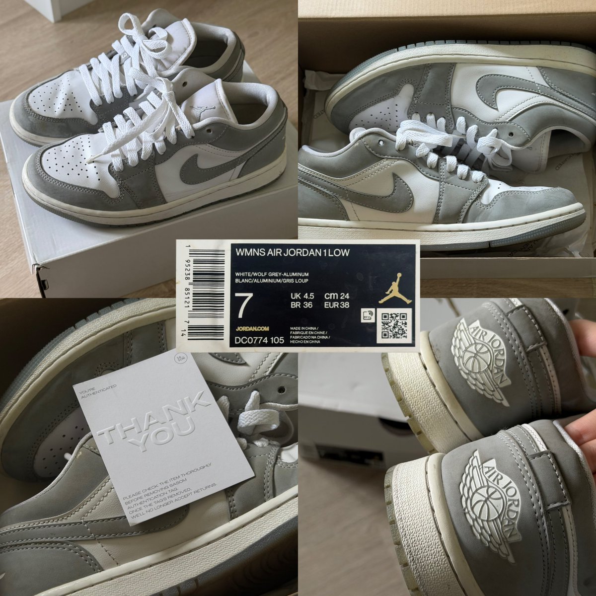 yrnck__'s tweet photo. adidas stadt grey black size 36 ⅔ มือ1 ซื้อมาไม่เคยใส่ ซื้อจากshopที่Shanghaiค่ะ 🏷️ 2,500
nike air jordan 1 low vintage stealth grey size 38 มือ2 มีรอยเปื้อน/ถลอกค่ะ  🏷️ 1,900
nike court vision lo nn white/pink oxford size 38 มือ2 ซื้อจากshopญี่ปุ่น ใส่1ครั้ง ใหม่มากค่ะ 🏷️ 1,600 https://t.co/KEy0lu5tb7