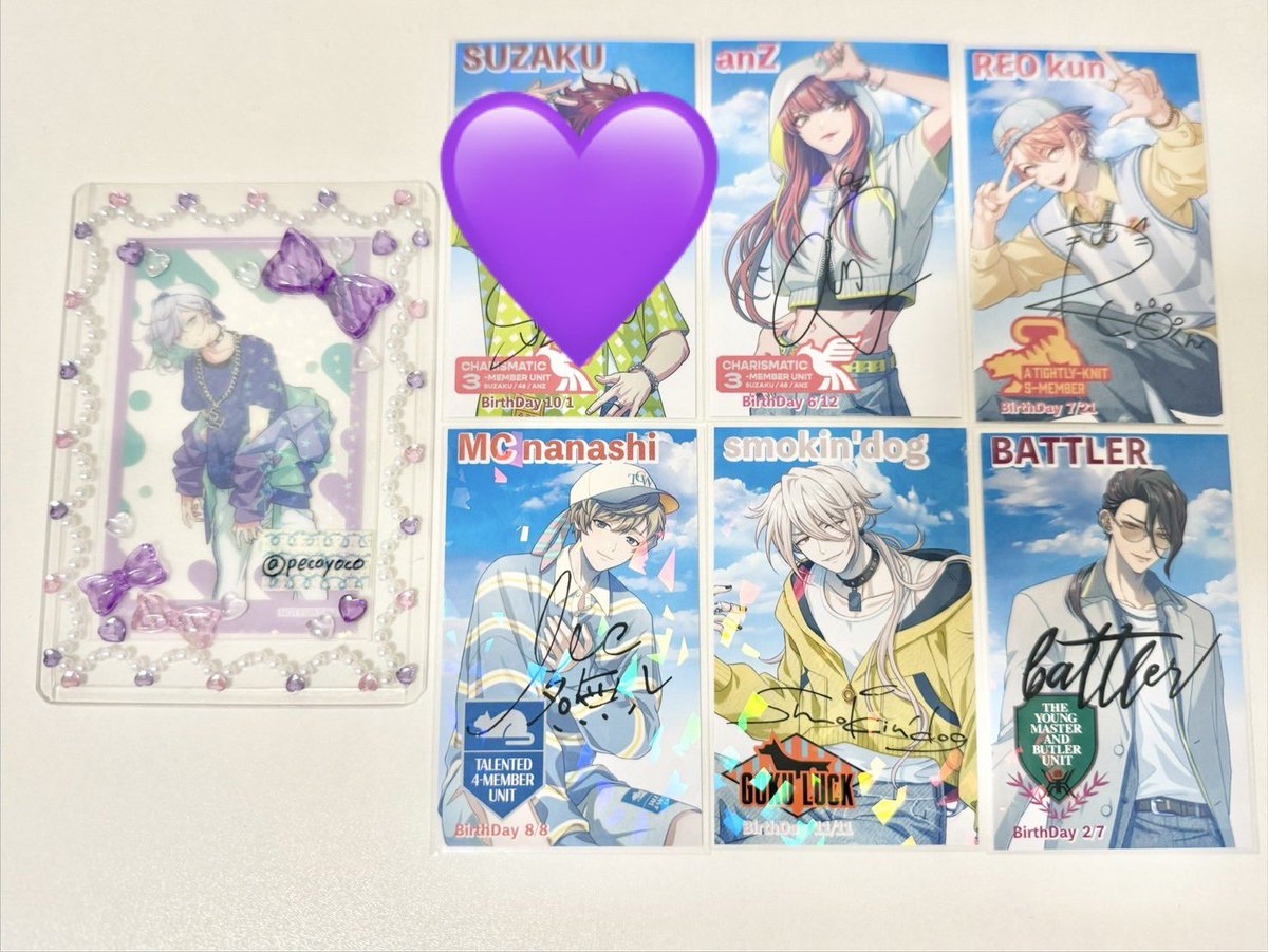 pecoyoco's tweet photo. 《交換》パラライ プロカ プロフィールカード　ドプショ

譲:アン 四季 玲央 紫音 忠成 

求：那由汰 斗真　各1

本日会場にてお手渡し。
検索からでもお気軽にお声掛けください⟡.· https://t.co/VGeCI59ZgB