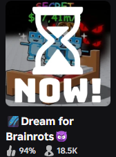 HeartlezDev's tweet photo. Great admin abuse on an ACQUIRED brainrot game (Dream for Brainrots) with @UnaffectedDev @N_JakeDEV ! 18.5K CCU peak! 🎊🎊

#roblox #success #algorithm #RobloxDev https://t.co/DNU1Z8beaX