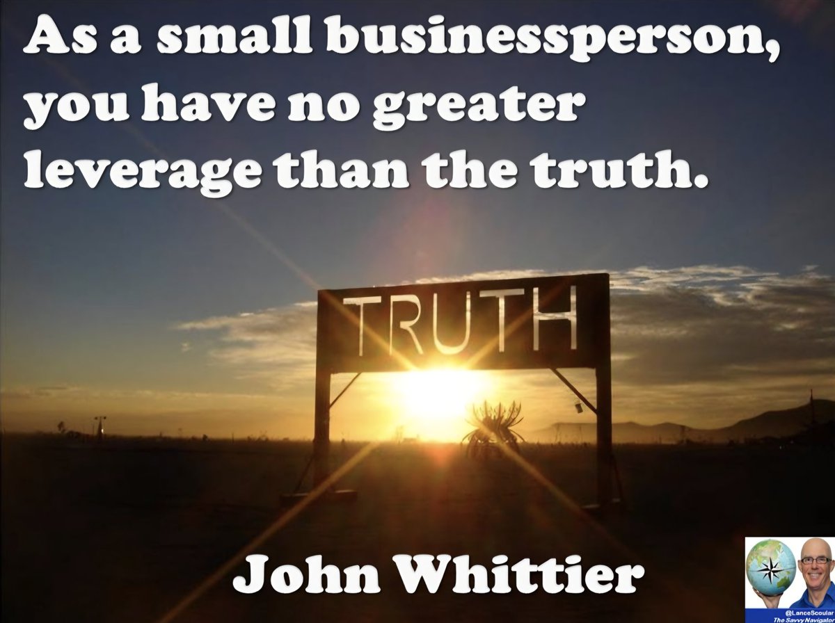 LanceScoular's tweet photo. #smallbusiness #leverage #truth https://t.co/61ub6plyhs