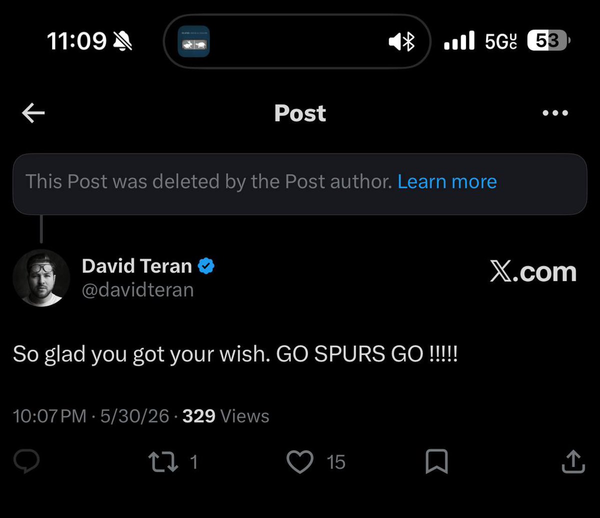 davidteran's tweet photo. A Twitter story, in three pictures with special appearance by @DaigMuse courtesy of the @spurs 

Pride comes before the fall. Proverbs 16:18 https://t.co/F4pcIgf8N7