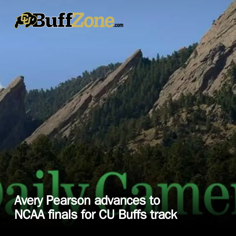 buffzone's tweet photo. Avery Pearson advances to NCAA finals for CU Buffs track https://t.co/Itn8D4D5nH