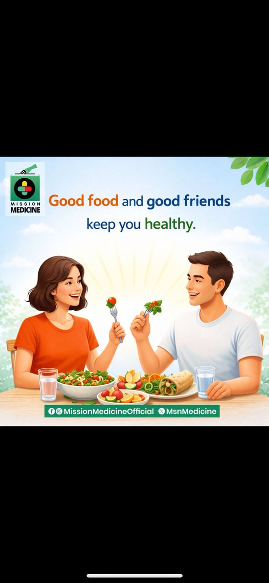 MsnMedicine's tweet photo. Good food and good friends keep you healthy. 
#MissionMedicine 
#HealthyNation_HappyNation
#ManavDharam
#ManavUtthanSewaSamiti https://t.co/j0z8yzS2kU