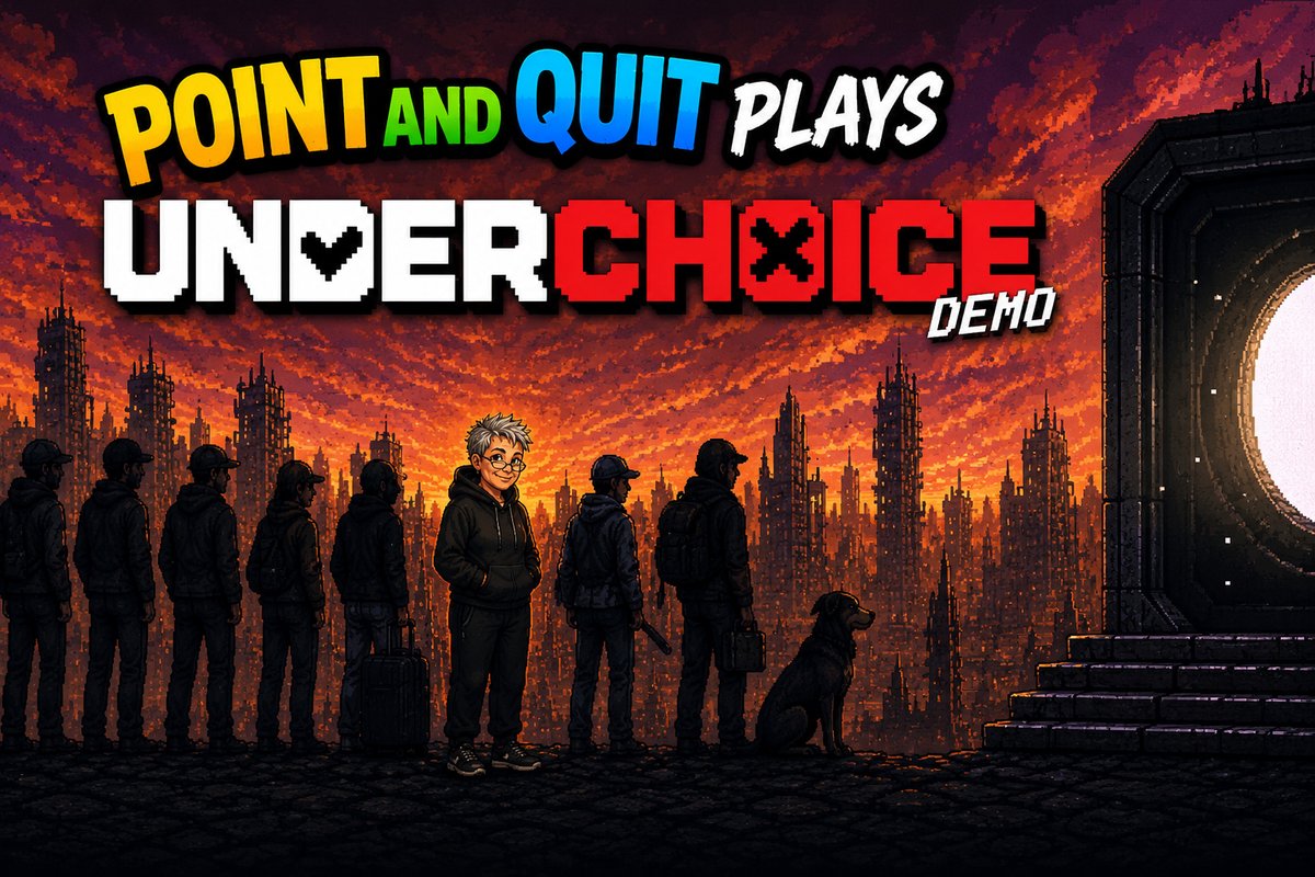PointAndQuit's tweet photo. Trust Them or Lock the Door? | UnderChoice Demo 

https://t.co/dfd6NjYExt 

#LetsPlay, #Over60Gaming, #GenX, #GenXGaming, #UnderChoice, #PointAndQuit, #TGIndie, #TarGemGames, #IndieGame, #IndieGaming, #GamingDemo, #PapersPlease, #StrategyGame, #DecisionMakingGame, #MoralChoices https://t.co/0vpV6pCSkv