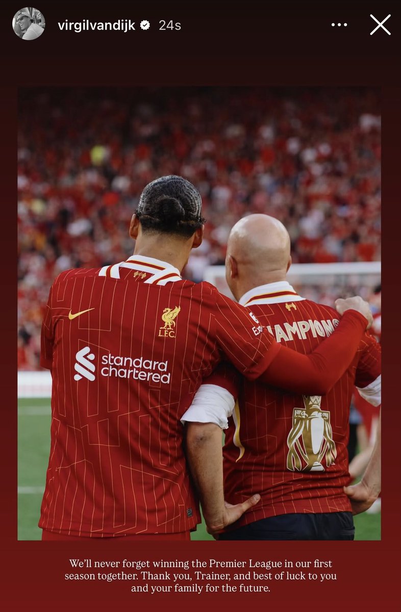AnfieldSector's tweet photo. 🚨 Virgil van Dijk on his story about Arne Slot: https://t.co/4HsrILmv32