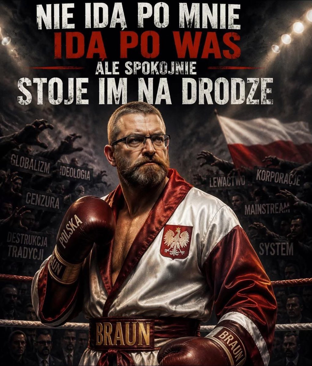RomanMajewskii's tweet photo. Nie idą po mnie - idą po was ‼️

JA TYLKO STOJE IM NA DRODZE 🇵🇱🧯

- Grzegorz Braun https://t.co/uUqv7mjTD6