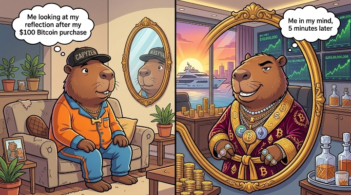 CapyZenSol's tweet photo. Bull market:

"I'm a genius."

Bear market:

"I'm an investor." https://t.co/TKQlb8FBfq