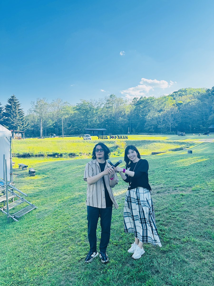 AmorphousRairai's tweet photo. Field Pop Akan2026
MCチーム！
FMくしろ　今りえさん
そして
私FMWING  らいらいながまさでお届けいたしました！
会場で沢山の方にお声がけいただき嬉しかったなぁ〜！

2日間お付き合いいただき本当にありがとうございました！！

FPA最高！
#FPA2026 https://t.co/tGTUfEthrQ