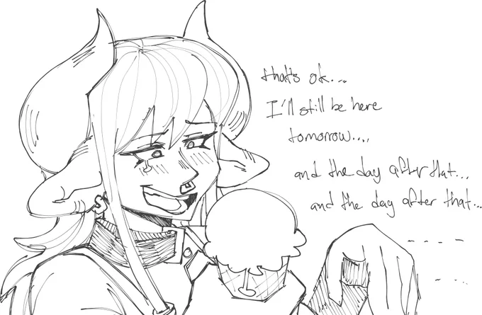 Sad kauline because i was sad but then i got happy bc i drew kauline so i couldnt do her dirty like that so i drew happy kauline

excuse the wonkyness i havent been drawing much 