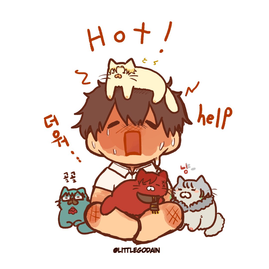 littlegodain's tweet photo. 덥지만 고양이들은 포기못해😇
#ff14 #FF14art #grahatia https://t.co/f6Gd8ALS8W