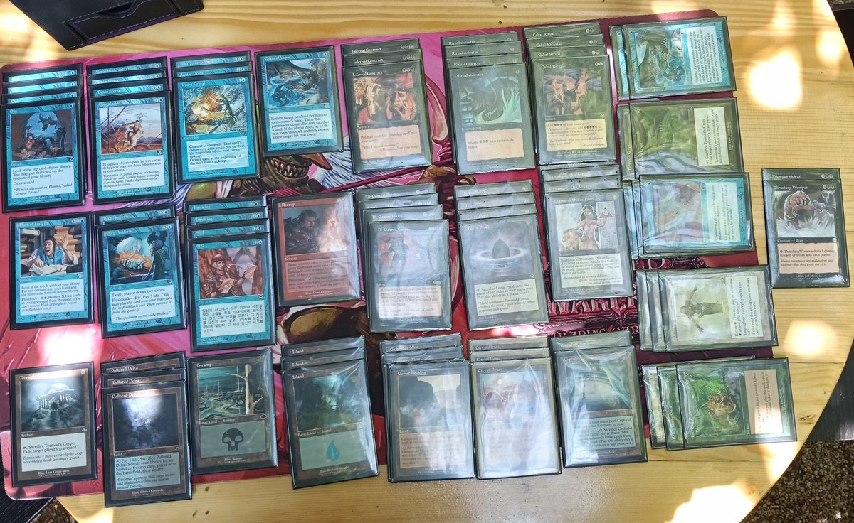 txomsky's tweet photo. Won yesterday's Austria's Premodern side event with Iggy Pop! 61 players!
R1 Enchantress OTD 2-0
R2 Replenish OTD 2-0
R3 Psychatog OTP 2-1
R4 Zoo OTD 2-0
R5 Terageddon OTD 1-2
R6 ID
QF Survival Zoo OTD 2-0
SF Terageddon OTD 2-1
F Cradle Control OTD 2-1 https://t.co/Mmn6K0JcQj