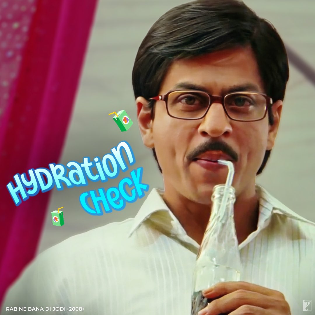 yrf's tweet photo. Hydration looks good on you, bestie 😌 https://t.co/iJfwzCEZ7I