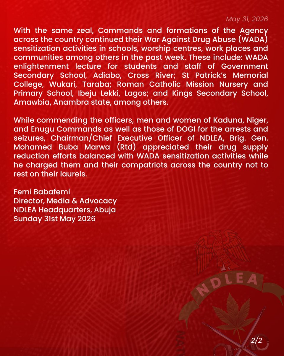 ndlea_nigeria's tweet photo. NDLEA uncovers illicit drug consignments in water purifier machines from Europe

- Intercepts cache of military-grade ammunition in Kaduna, arrests couple for drug trafficking

Read more at:
https://t.co/RIZyJAvoiF https://t.co/w9KDAgF40o