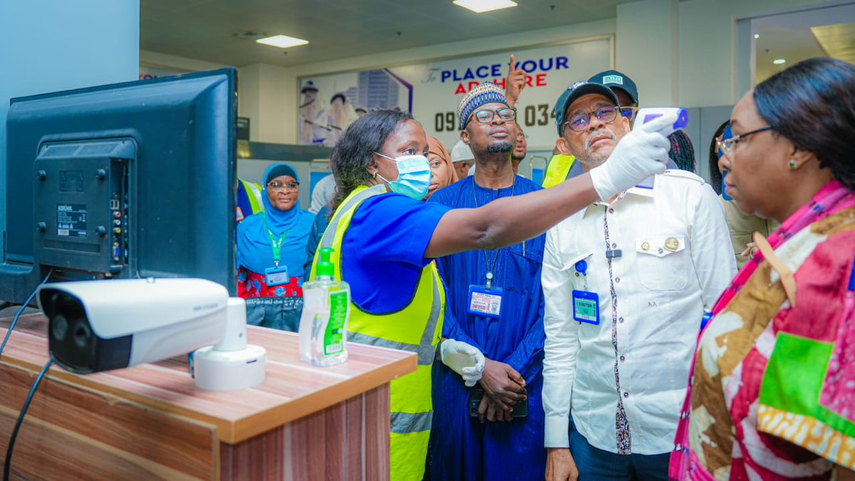 LSMOH's tweet photo. EBOLA: LAGOS MOVES TO FORTIFY MMIA AGAINST IMPORTED INFECTIONS

...State, FAAN, Port Health, NCAA Deepen Collaboration to Strengthen Surveillance and Response
https://t.co/uUUif9iiS0
@followlasg @jidesanwoolu @JokeSanwoolu @drobafemihamzat @FAAN_Official @ProfAkinAbayomi @kemskis https://t.co/QlQNVgZVMm