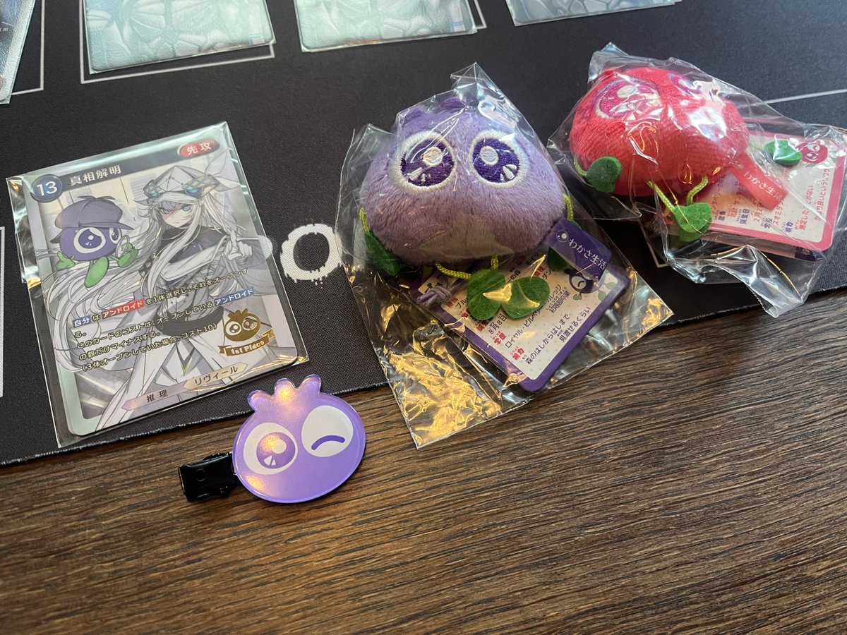 G_y_card's tweet photo. カフェハイドアウト @hideout_bgame さんのエラーロイド大会，4-0で優勝しました！プロモ嬉しすぎ！

わかさ生活とハイドアウトの皆様ありがとうございました！また京都遊びに行きます🫐 https://t.co/vnAfUTSf9d