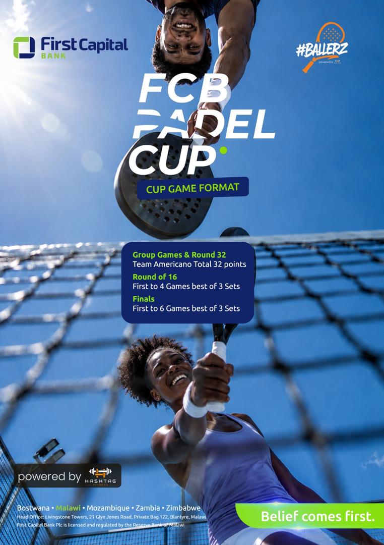 FirstCapital_Mw's tweet photo. First Capital Bank is proud to sponsor Malawi’s first‑of‑its‑kind FCB Padel Cup, supporting the introduction and growth of this rapidly expanding global sport in our local communities. https://t.co/rgt5UhyHgG