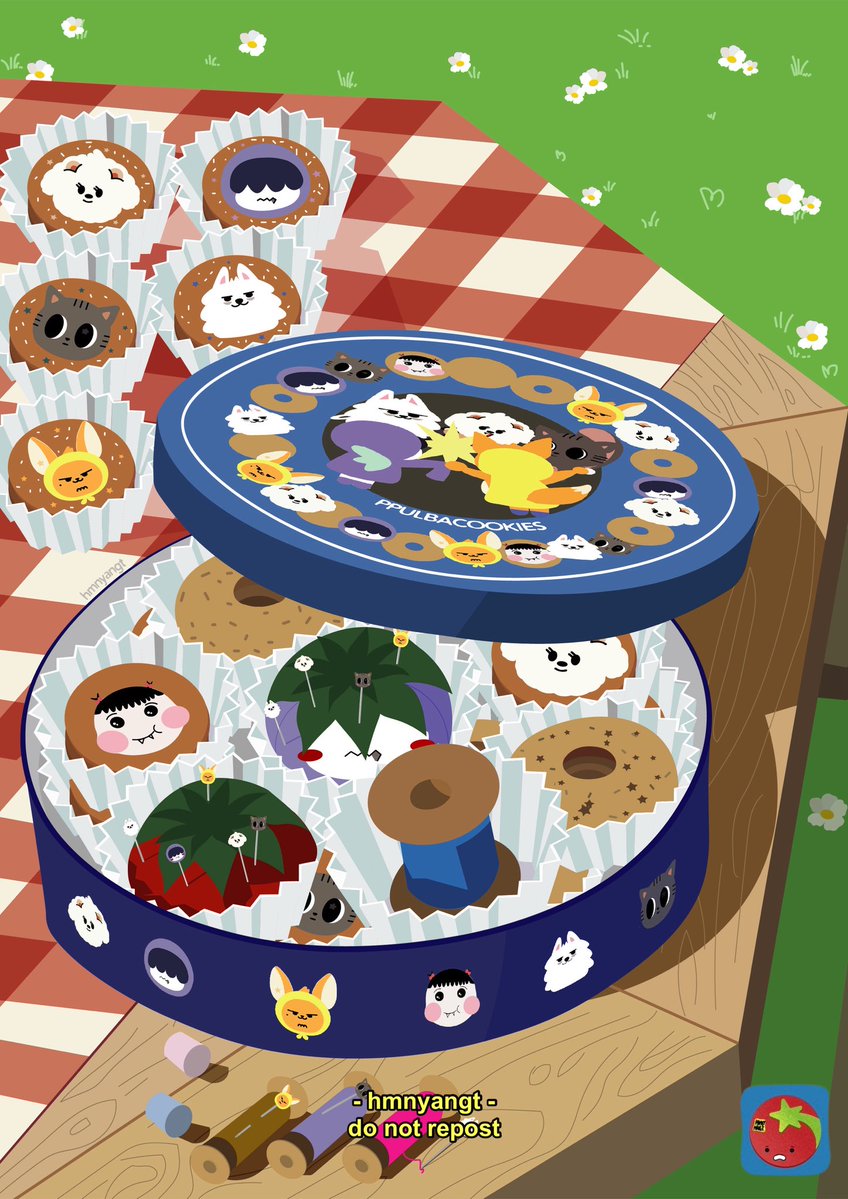 hmnyangt's tweet photo. the classic cookie tin experience 🍪🧵

[finaldesign.png 😅]
initial ver. in replies

🌟 by hmnyangt

#뿔바투 #PPULBATU #PPULBATUfanart https://t.co/la4VxRtwT0