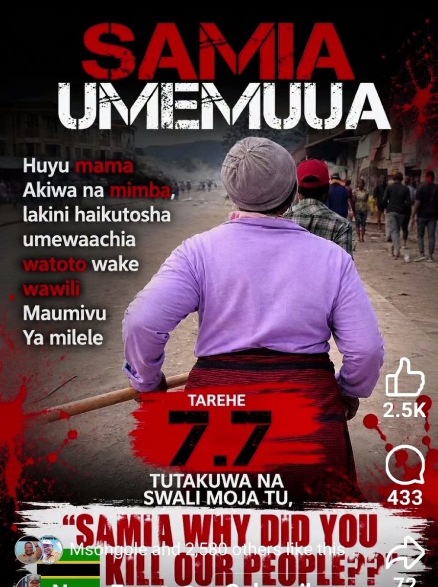 lifeofmshaba's tweet photo. Samia Must Go https://t.co/CENe2xi168