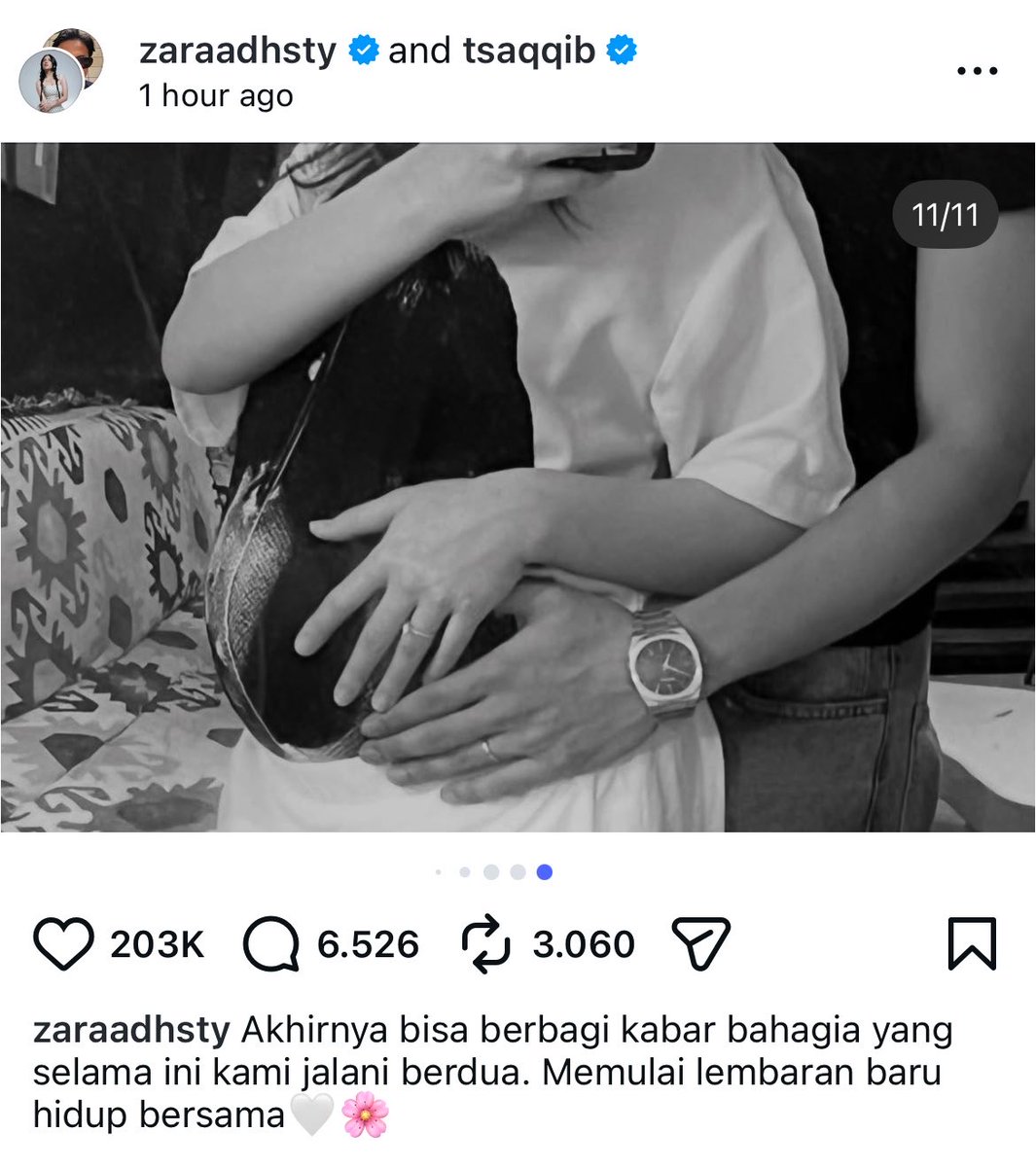 _cldme's tweet photo. Demi apa? Tiba-tiba nikah?

Bener-bener kejutan yang berhasil bikin banyak orang terkejut. Tapi congrats buat Adhisty Zara &amp; suami 💐 https://t.co/abl8aLeCQk