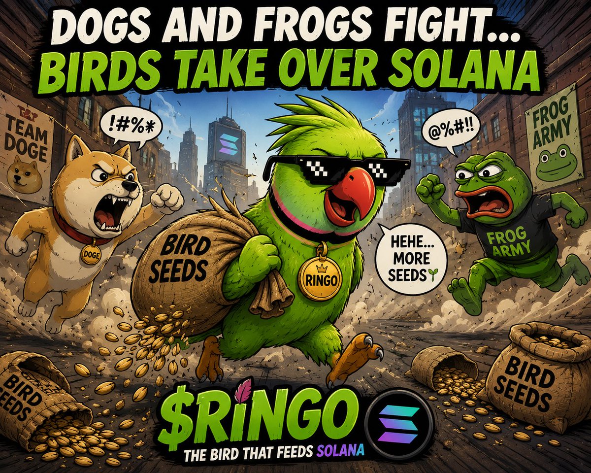RingoToken_'s tweet photo. @PraxMedia Bird season. 🦜🌱 $RINGO

CA:
GUQU8diLY9zXrnFXFbJcoy5MdTJS4guFwEsQut2Npump https://t.co/J54TxXAcdU