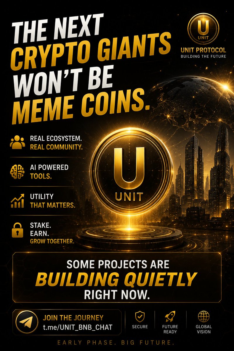 UNIT_BNB's tweet photo. THE NEXT CRYPTO GIANTS WON’T BE MEME COINS 👀
Most people are still sleeping.
https://t.co/F1cKCNASjI
#crypto #bnb #unitprotocol https://t.co/HuWi61QdCm