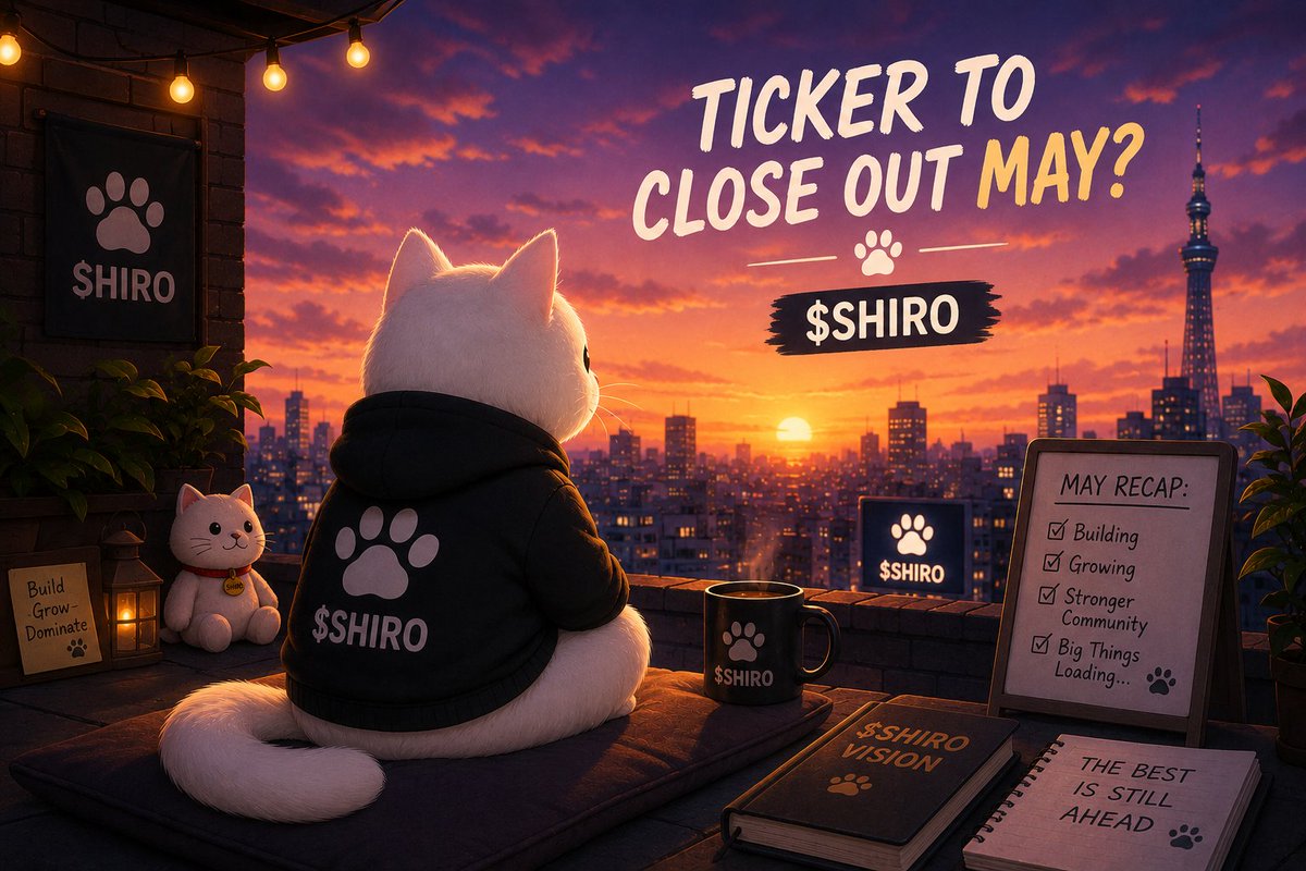 Crypto_Todey's tweet photo. closing out May with the white cat ⚡️

still building
still growing
still feeling early 🌙
$SHIRO https://t.co/37Z7FA6R5S