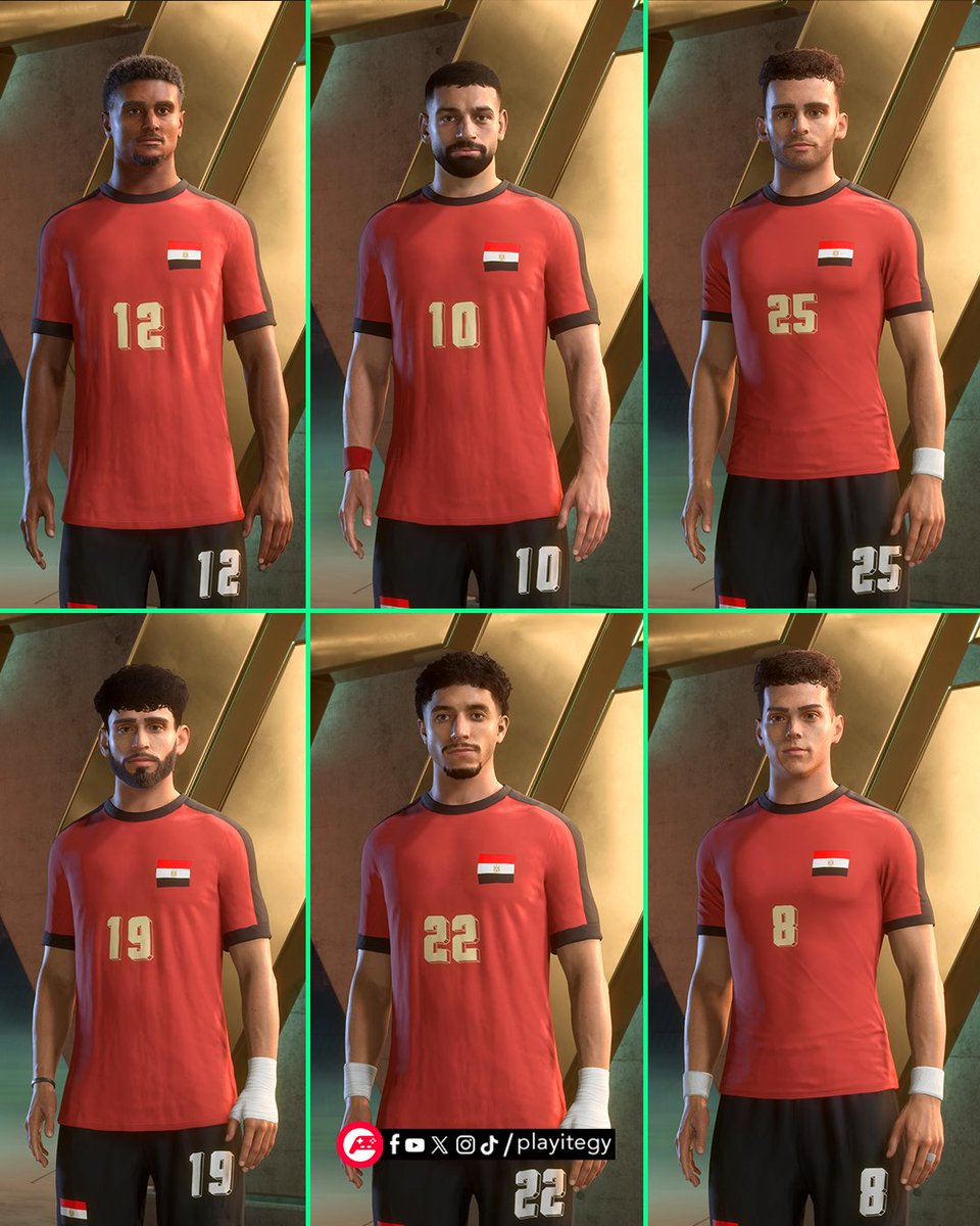 playitegy's tweet photo. لاعبين منتخب مصر 🇪🇬 داخل لعبة EA Sports FC 26
#FC26 https://t.co/3uI3YVjO6V